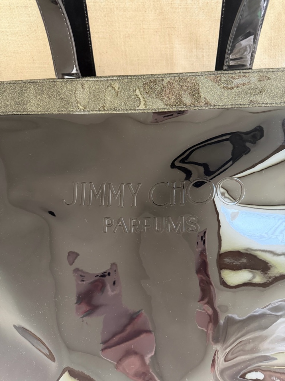 Jimmy Choo Parfums Black Patent Leather Tote - Picture 2 of 6